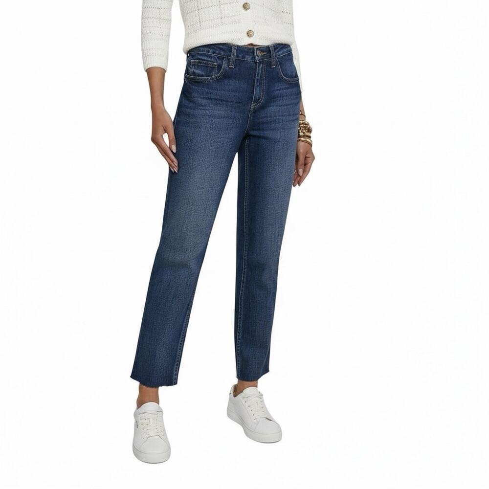 NWT L’ Agence Milana Low Rise Stovepipe Jeans Arco Wash Raw Hem Size 25